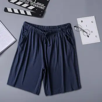 Шорти от модала, мъжки летни пижамные шорти от модала, удобни универсални панталони с завязками за занимания с любимите видове спорт, дишащи шорти