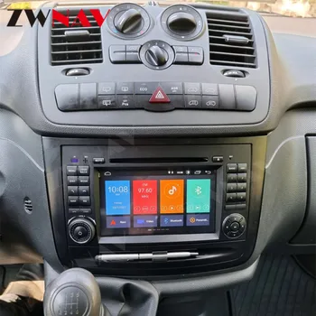 Андроид 10 2Din Авторадио Кола DVD GPS Главното Устройство За Mercedes Benz B200 B Class W169 W245 Vito Viano W639 Sprinter W906 Carplay