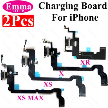 2 бр./опаковане. Зарядно устройство ще захранване на такса Flex за iPhone Xs Max 11 Pro Max 13 12 Mini X XR USB Конектор Конектор за микрофон Гъвкав кабел