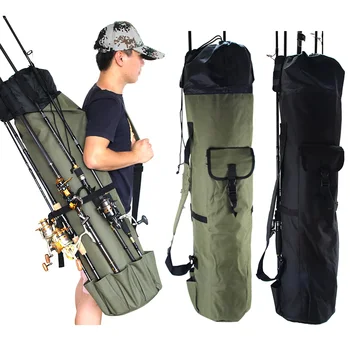 Чанта за въдици, калъф за риболовната макара, органайзер, пътна чанта за носене, чанта на едно рамо, Риболовни инструменти, чанти за съхранение на удочек