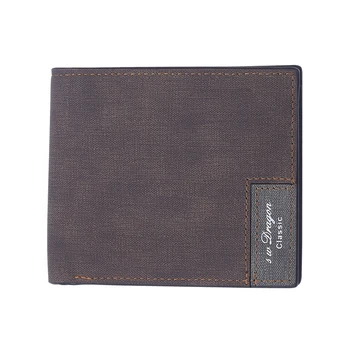 Мъжки портфейл YoungWallet с RFID заключване, двойни чанти, кратък ултра-тънък портфейл за кредитни карти
