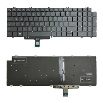 Клавиатура за Лаптоп с Подсветка на САЩ За Dell Latitude 5520 5521 Precision 3560 3561