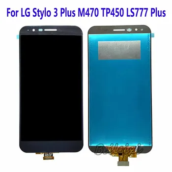 За LG Stylo 3 + MP450 TP450 LCD Сензорен дисплей и Цифров Преобразувател В събирането на За LG Stylo 3 Plus M470 TP450 LS777 Plus
