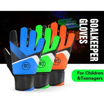 Футболни вратарские ръкавици за деца, противоударные, нескользящие, дишащи латекс вратарские ръкавици за момичета и момчета, подарък за рожден ден