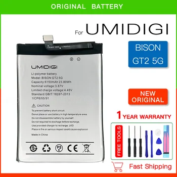 100% Оригинална Нова Смяна на Батерията За UMI Umidigi Bison GT2 5G 6150mAh Висококачествена Подмяна на Батерията Bateria 