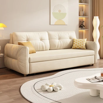 Класически Минималистичные Дивани-легла за дневна Европа Многофункционален разтегателен диван-Разтегателен диван Sala De Estar Мебели за дома