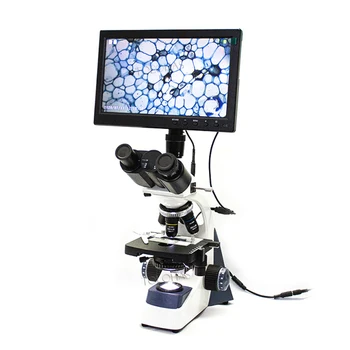 Лабораторно Оборудване LHXSP5-10C Регулируем Източник на Светлина, Бинокъла Биологичен Микроскоп с Камера, Дигитален Микроскоп