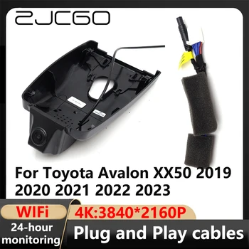 ZJCGO 4K Wifi 3840*2160 Автомобилен ВИДЕОРЕКОРДЕР Dash Cam Камера видео Рекордер За Toyota Avalon XX50 2019 2020 2021 2022 2023
