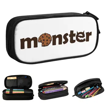 Пеналы с логото на Cookie Monster, Класически чанта-държачи за химикалки, Вместительное хранилище за деца, Училище подарък калъф за моливи