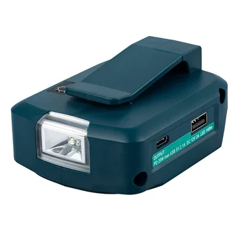 За Makita ADP05 Lion Батерия 14,4 v/18, порт на конвертор USB/Type-C led подсветка, външната лампа за Makita