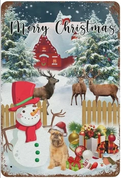 Весела Коледа метална лидице знак Коледен Снежен човек, Алуминиева табела, Лидице знак за хол, баня, вътрешно и външно клуб