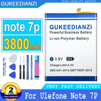 GUKEEDIANZI Взаимозаменяеми батерия 3800 mah за Ulefone Note 7P Note7P Мобилен телефон Batteria + Безплатни инструменти