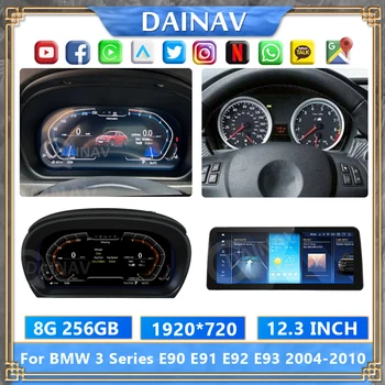 Android 12,0 Автомобилен Радиоприемник за BMW Серия 3 E90 E91 E92 E93 2005-2012 RHD Едностранна GPS Навигация Мултимедиен Стереоплеер