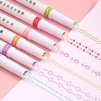 Скреч писалка, Определени ролкови маркери с цветя крива