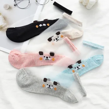 5 Двойки женските чорапи годишно, намаляване за кучета, прозрачни класически копринени чорапи от фибростъкло, дишането ежедневните чорапи за момичета в Япония