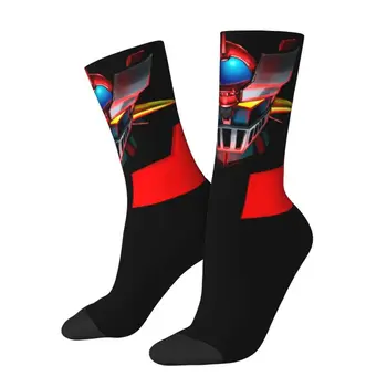 Mazinger Z Робот Mad Мъжки Дамски чорапи за екипажа Унисекс с хубави 3D принтом Grendizer, чорапи в стил аниме и Манга