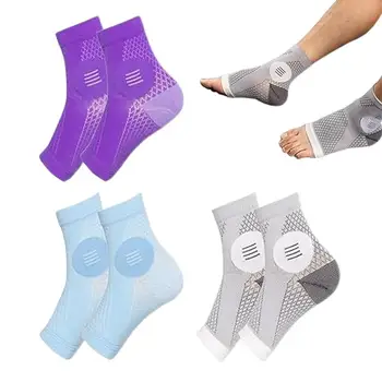 Чорапи за невропатия стоп, 3 двойки, поддържащи чорапи без пръсти, Дишащи Тънки спортни чорапи, Удобни чорапи за глезените При увреждане на нерв в Глезена