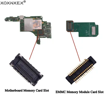 За Switch NS Оригиналната дънна платка Слот за карти с памет Модул памет EMMC Слот за карти с памет Конектор гнездо за Контакти