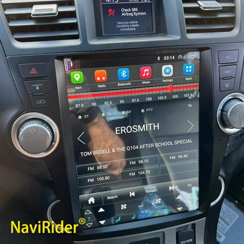 12-инчов автомобилен плейър на Андроид 13 Стерео Радио за Toyota Highlander 2007 - 2013 Екран Tesla GPS Мултимедия Carplay Главното устройство