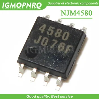 50ШТ NJM4580M NJM4580 4580 СОП-8 IC двоен операционен усилвател безшумен аудио усилвател на чип за Нов Оригинал