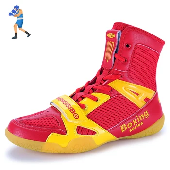 Професионална мъжки борцовская обувки с Добро качество Боксови спортни обувки за момчета дишащи Меш борцовские обувки за мъжки маркови обувки за коремни преси