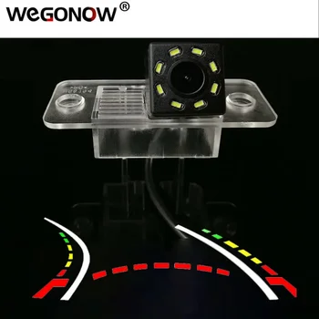 за Volkswagen Tiguan 2012 2015 2016 HD Безжична Автомобилна CCD Камера за обратно виждане Fisheye 4 8 12 led динамичен скоба за Нощно Виждане водоустойчив