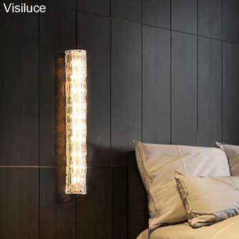 Гореща разпродажба 2021 г., монтиран на стената лампа от меден стъкло в италиански стил, модерни и луксозни led осветление стена за прикроватной нощни шкафчета, всекидневна, къща, хотел
