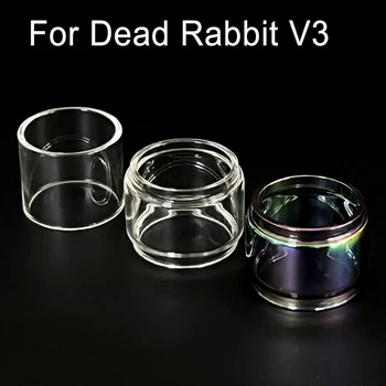 5/3/1БР Пряко мини-пузырчатое стъкло за Dead Rabbit V3 3 Buld Стъклена тръба, Преливащи от Прозрачно Стъкло за декорация
