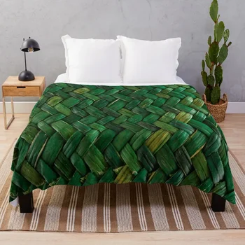 Зелена Оплетка Пледовое Одеяло Луксозно Одеяло За Стая В Общежитието Essentials За Дивана