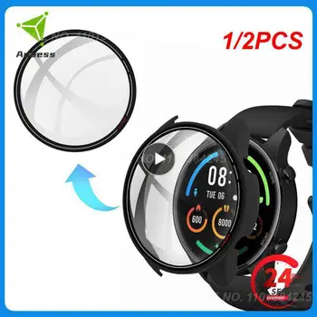 1/2 ЕЛЕМЕНТА 9H Протектор на Екрана от Закалено Стъкло Калъф Shell Frame е Подходящ за Умни часа Mi Watch Color Sports Version Smartwatch
