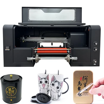 Многоцветен 30 См Uv Принтер Dtf Roll-To-Roll Ab Film Sticker Printer С Ламинатором All In 1