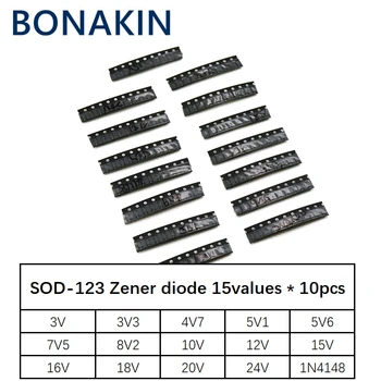 SOD-123 1206 0,5 W Стабилитрон SMD опаковка стойности 15 * 10 бр. = 150 бр комплект