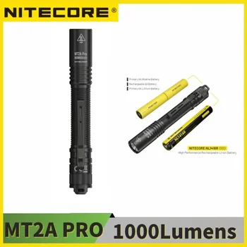 NITECORE MT2A Pro 1000-люменный USB-C, акумулаторна батерия фенерче AA UHi 20 LED с акумулаторна батерия