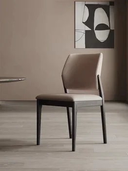 Трапезария стол от масивно дърво Nordic, модерна, лесна и удобна облегалка, стол за почивка в высококлассном ресторанта на хотела, магазин за кафе