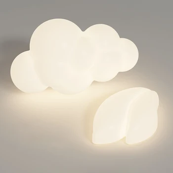 Минималистичен PE Бял облак, с монтиран на стената лампа за детска Стая Домашен Креативен Интериор За спални хол Галерия коридор за преминаване на осветителни тела