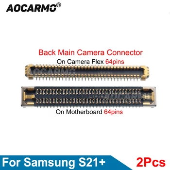 Aocarmo 2 елемента За Samsung Galaxy S21 Plus S21 + Жак за задната Камера Основна Такса Гъвкав кабел Гъвкава платка Замяна