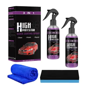 Спрей за покриване на автомобили High Protection Polish Spray High Protection Quick Coat Spray 3 В 1 за автоспрея с нанокерамическим покритие за автомобили