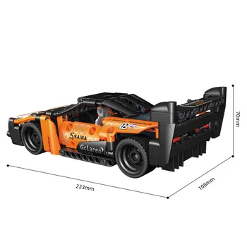 Мащаб 1:18 Градивен елемент на Супер Спортен Автомобил McLaren Senna GTR Концептуален Модел Откидного на Превозното Средство Тухли Суперавтомобил Играчки За Момчета, Подаръци