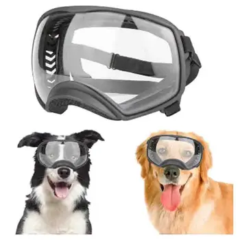 Слънчеви очила за кучета със защита от ултравиолетови лъчи за кучета от големи породи, улични слънчеви очила за големи кучета, прозрачни очила за защита на очите за средни кучета