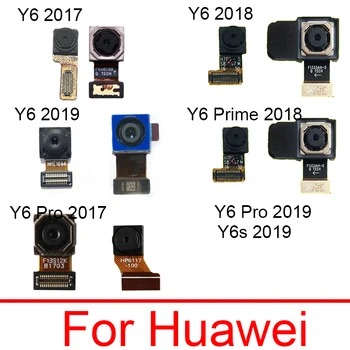 Гъвкав Кабел Предна Камера за Обратно виждане За Huawei Y6 Pro 2017 Y6 Prime 2018 Y6S Y6Pro 2019 Задната част на Голямата Камера за предна Част на Малка Камери