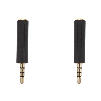 2X висококачествени гумени адаптер за слушалки, преобразующих OMTP на CTIA или CTIA в OMTP 3,5 мм