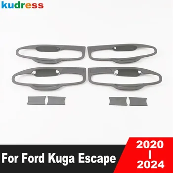 За Ford Escape, Kuga 2020 2021 2022 2023 2014 Г.; блиндирана външна Странична врата копчето за кола, Украса на капачката на чашата, аксесоари за леене под налягане