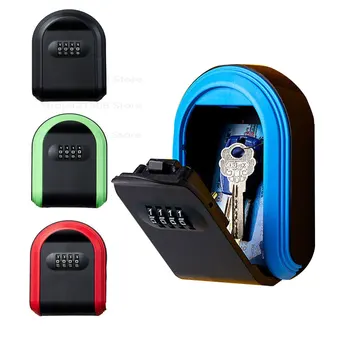 Стенно keystore, 4 цифрови символи на паролата, брава, кутия за ключове за вашия Офис, Органайзер за съхранение