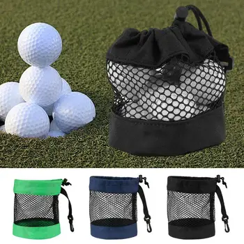 Чанта за голф, чанта за тениски, чанта за голф, окото найлонов калъф за топка за голф чанта с шнурком, преносим чанта за съхранение с голям капацитет