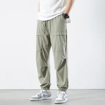 Мъжки панталони за джогинг, градинска облекло в стил хип-хоп, Спортни панталони, панталони, Тактически Висококачествени мъжки панталони, технологичная дрехи, Мъжки панталони-карго оверсайз