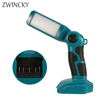 Портативна led сигнална лампа ZWINCKY мощност 12 W, работна лампа за външно осветление за електроинструменти Bosch, литиева батерия 18