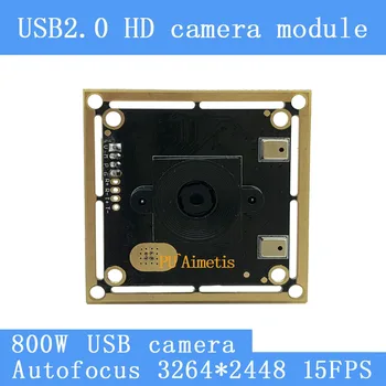 Мини-Уеб камера за Наблюдение 8MP 15 Кадъра В секунда С Автофокус И Двойна Цифров Микрофон SONY IMX179 UVC USB 2.0 Модул Камера за Linux на Windows
