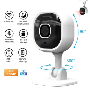1080P WIFI Камера за Сигурност в закрито IP Камера Дома за сигурност 360 Помещение AI Откриване на Лице Камерата на Детския Телефон за Нощно Виждане PTZ Cam