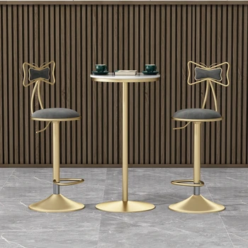 Скандинавски Луксозен стол Метални рецепцията Естетичен Удобен Балкон Спалня Златни Бар столове Ресторант Sillas Мебели за дома