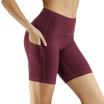 2020 Женски Енергийни безшевни къси панталони за йога с висока талия, спортни гамаши за фитнес, лятна бързо съхнещи шорти за бягане